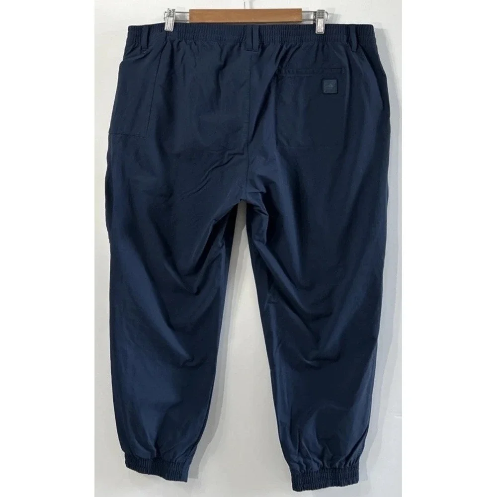Adidas Men's Golf Go To Commuter Pants Joggers Navy Sz 40 HA6227 Lightweight